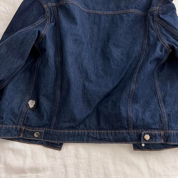 Silver Lining dark denim jean jacket - size large - Picture 5 of 6